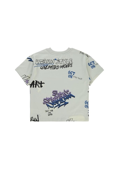 Civil Boys Street Style Emprime 10-13 Yaş Tişört Açık Gri