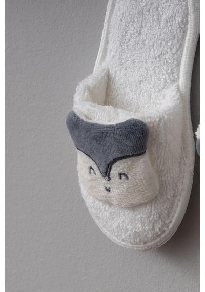 Bebitof %100 Pamuk Tilki Desenli Bebek Bornoz Seti Bbtf.byz.30045 0 - 24 Ay