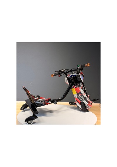 36v 350w Elektrikli Drift Scooter 3 Hızlı 25 Km/h 100 Kg Taşıma Kapasiteli Bordo Bordo
