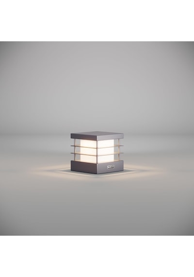 Fonelight Set Üstü Bahçe Aydınlatma 18x18 Cm Genişik Alüminyum Gövde, 3000k Sıcak Beyaz, Ip65