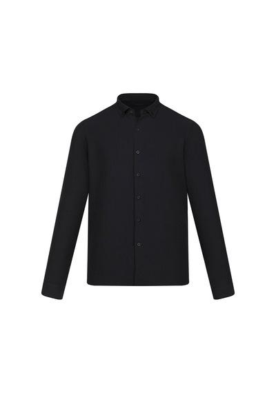 Hatemoğlu Siyah Comfort Fit Düğmeli Yaka Uzun Kollu Casual Gömlek 4111999 Hatemoğlu Siyah Comfort Fit Düğmeli Yaka Uzun Kollu Casual Gömlek 4111999