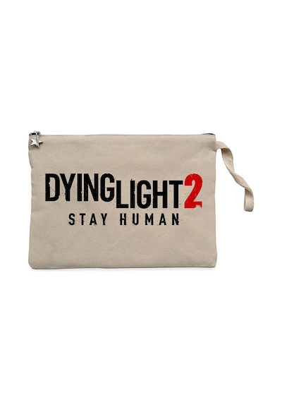Dying Light 2 Logo Krem Clutch Astarlı Cüzdan / El Çantası Krem