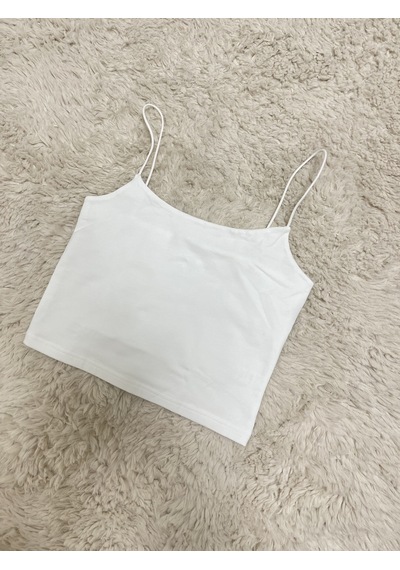 Kadın Pamuklu Crop Top Askılı Büstiyer