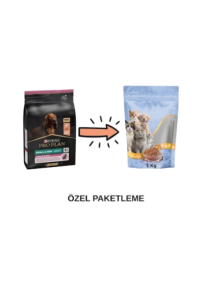 Pro Plan Small&mini Sensitive Skin Somonlu Küçük Irk Yetişkin Köpek Maması Paketten Bölme Doypack 1 Kg