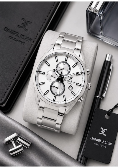 Daniel Klein Damat Ve Takım Elbiseye Özel 2 Yıl Garantili Çelik Kordon Erkek Kol Saati Vs.blkt.1054 Gümüş