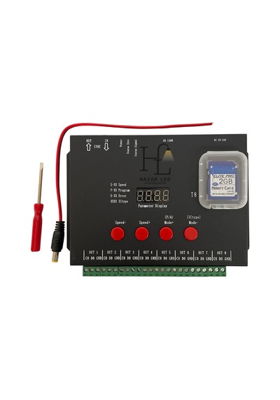 Pixel Led Kontrol Cihazı T-8000 Ttl 5-24 Volt