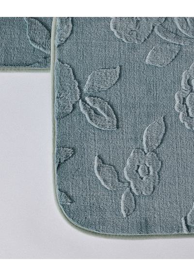 Madame Coco Frisson 2'li Banyo Paspası - Cream Sage 8684427141243 Çok Renkli