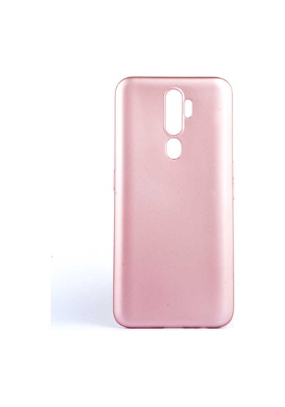 Ekılıf - Oppo A9 2020 Uyumlu Kılıf Mat Soft Premier Silikon Kapak - Rose Gold