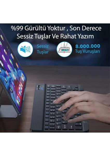 Honor Pad X9a 11.5 İnç 2025 Uyumlu Standlı Kılıf Dokunmatik Kalem Ve Klavye Set Arka Kapak