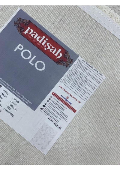 Padişah Halı Polo 90230 095 Serisi Akrilik Salon Oturma Yatak Odası Halısı Gri