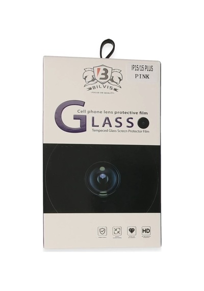 Apple İphone 15 Uyumlu Bilvis Titan Kamera Lens - Pembe