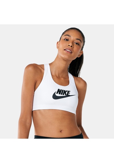Nike Swoosh Dri-fit Futura Bra Beyaz Kadın Sporcu Sütyeni