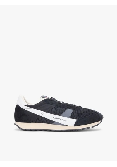 Tommy Hilfiger Em0em01715 Retro Runner Archive Open Mesh Erkek Günlük Ayakkabı Siyah