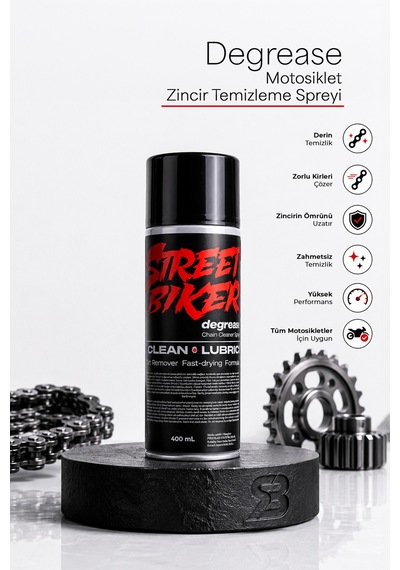 Street Biker Zincir Temizleme Spreyi