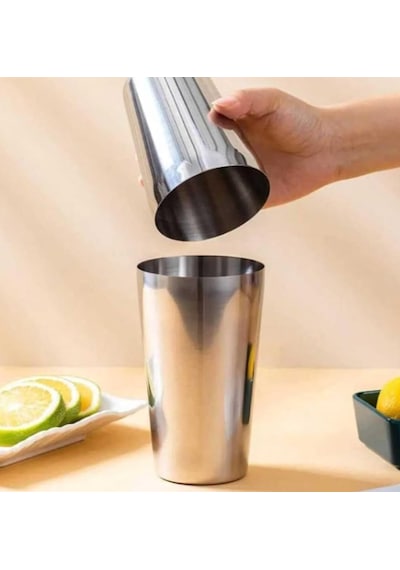Kokteyl Shaker Seti, 10 Parça Paslanmaz Çelik Barmenlik Seti