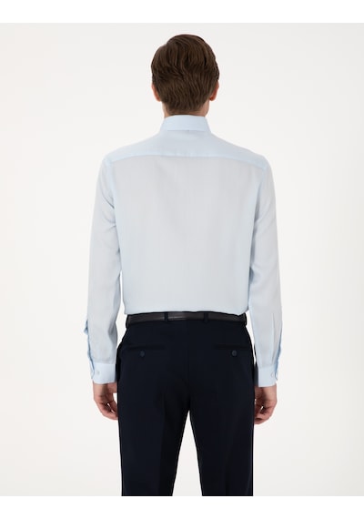 Pierre Cardin Erkek Açık Mavi Gömlek Desenli 50303339-vr003 Açik Mavi