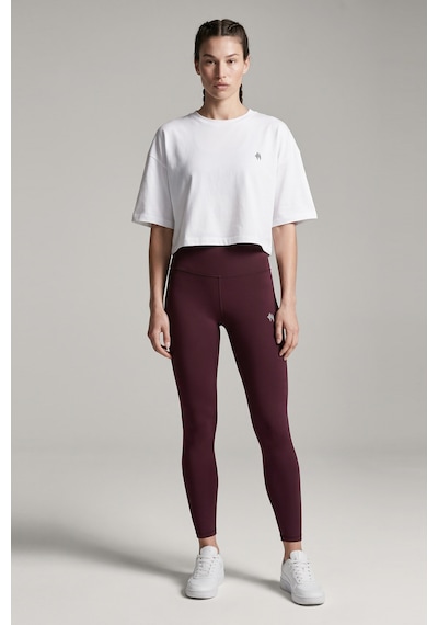Woneagle Kadın Bordo Yüksek Bel Toparlayıcı Push Up Spor Tayt Bordo Bordo