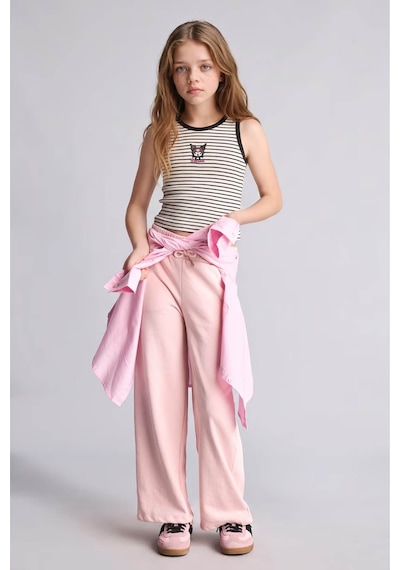 Defacto Wide Leg Pembe Kız Çocuk Eşofman Altı I2264a8/pn130