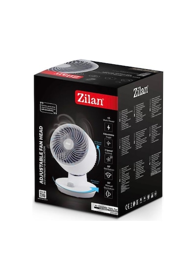 Zln1009 8 Hava Dolaşımlı Masa Üstü Vantilatörü