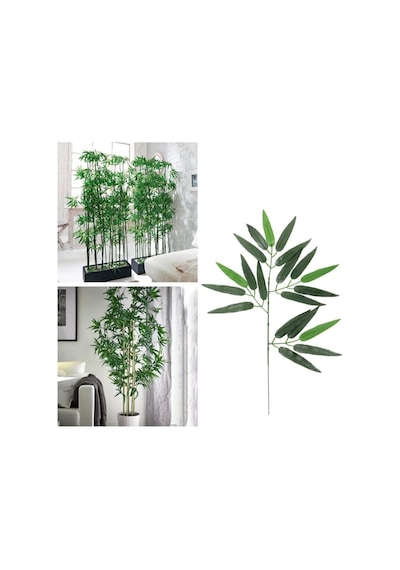 Ayrex Nettenevime Yapay Çiçek Tekli Bambu Yaprağı Ağaç Yaprağı 3 Adet Tekdal Diğer