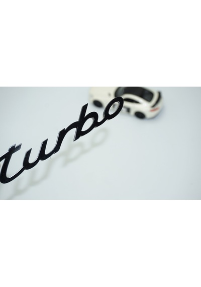 Dk Tuning Porsche Turbo Bagaj 3m 3d Siyah Abs Yazı Logo Amblem