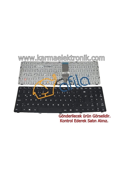 Lenovo Uyumlu 100-15Ibd I3, I5, I7, 80Qq, A69 Notebook Klavye (Siyah Tr) - 541486924