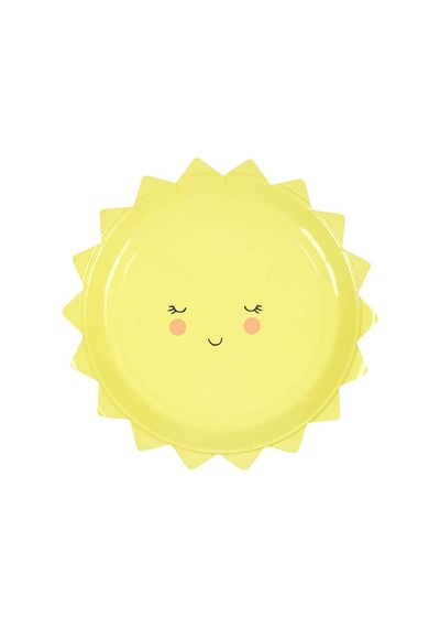 Meri Meri - Happy Sun Plates - Güneş Tabak - S