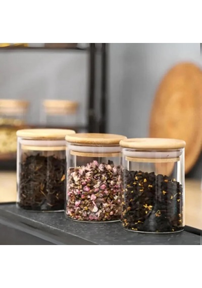 Bybars 12li Standlı Baharatlık Takım Organizer Bambu Kapak Ahşap Stand Çok Renkli