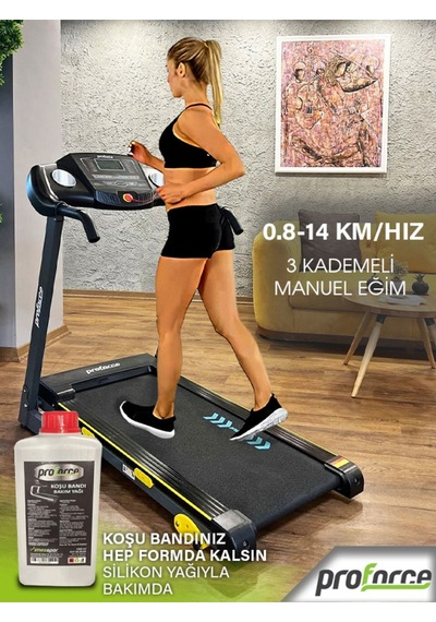 Proforce Pasifik Plus Koşu Bandı - 2.50 Hp, Led Gösterge, 0.8-14 Km/sa V
