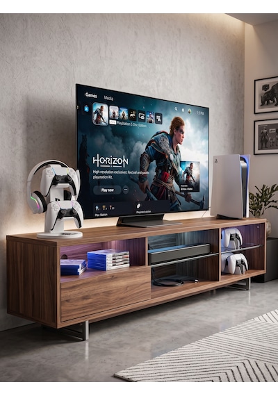 Playstation Ps5 Uyumlu Çift Kol Ve Kulaklık Standı 1 Adet