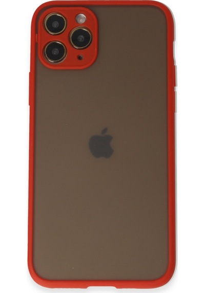 Apple Uyumlu iPhone 11 Pro Uyumlu Kılıf Montreal Silikon Kapak - Kırmızı