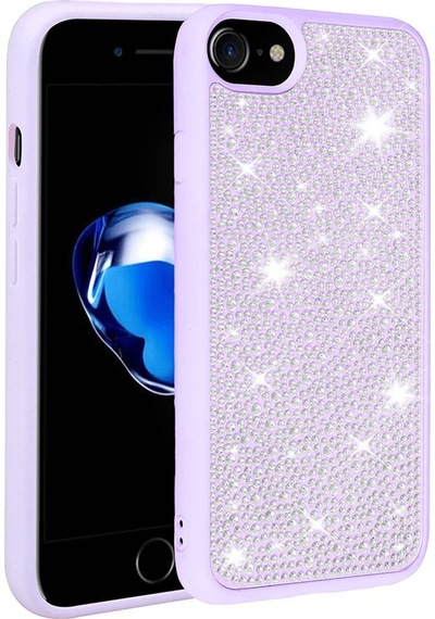 Apple Uyumlu iPhone Se 2020 Kılıf Parlak Taşlı Tasarım Zore Ston Kılıf