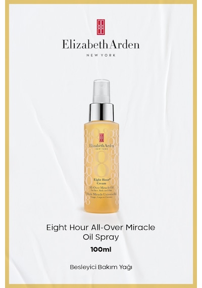Elizabeth Arden Eight Hour All-Over Miracle Oil Çok Amaçlı Besleyici Yüz Vücut ve Saç Bakım Yağı 100 ML﻿﻿