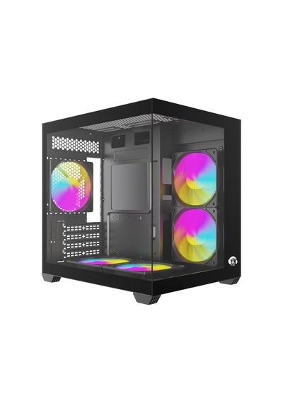Strong Shadow Siyah V2 5x 120mm RGB mATX Akvaryum Gaming Bilgisayar Kasası (Powersız)