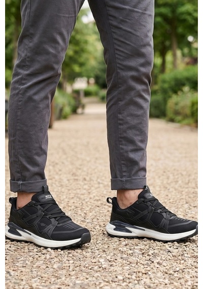 In Step Rover-x Serisi: Siyah Erkek Günlük Şehir Ve Outdoor Spor Ayakkabı