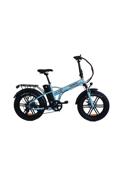 Torc Trc-10 Gaz Kollu Elektrikli Katlanır Bisiklet 420h Md 20 Jant 7 Vites M.turkuaz Siyah Beyaz Kır Çok Renkli