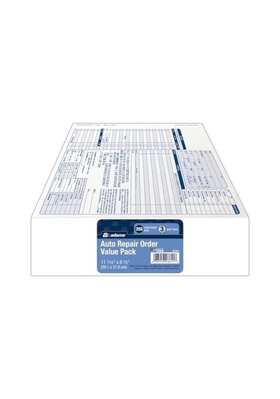 Garaj Onarım Sipariş Formları, 20,5 X 25,5 Cm, 3 Parça, 250 Sayılı, Beyaz Ve Kanarya Ve Beyaz Etiket Gt3811