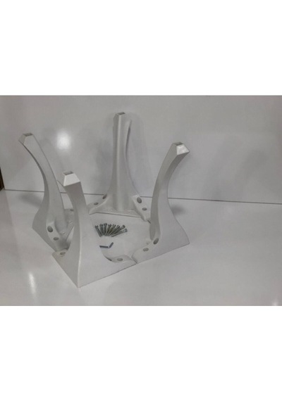 4'lü Lükens 28 Cm Dekoratif Sehpa Puf Komidin Ayağı - Masa Ayakları - 28 Cm Diğer