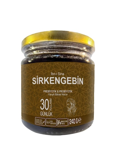 Ibn-ı Sina Sirkengebin: 1 Adet Ballı Sirkeli Sarımsaklı Aromatik Prebiyotik Macun