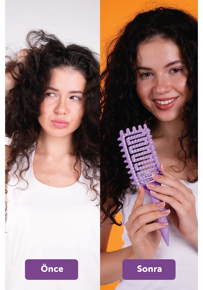 Pro Curlybrush - Kıvırcık Saçlar İçin Bukle Belirginleştirici Saç Fırçası Mavi