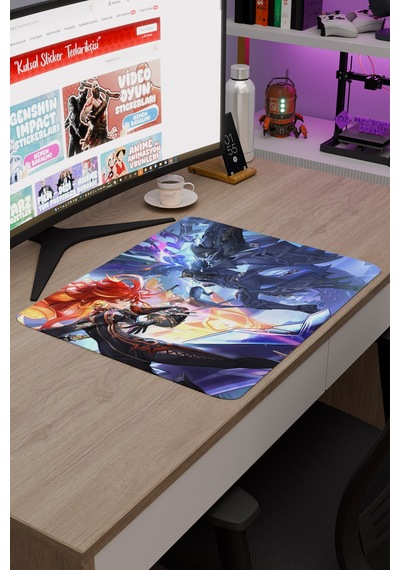 Capitano Genshin Impact Anime Oyuncu V5 - 48x40 Xl Gaming Mouse Pad Fare Altlığı