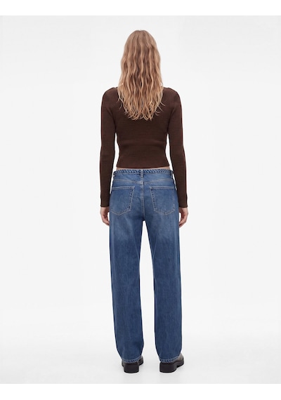 Koton Pamuklu Fermuarlı Düşük Bel Düğmeli Baggy Denim Pantolon - Baggy Jeans Orta İndigo 7wal40228md Koton Pamuklu Fermuarlı Düşük Bel Düğmeli Baggy Denim Pantolon - Baggy Jeans Orta İndigo 7wal40228md