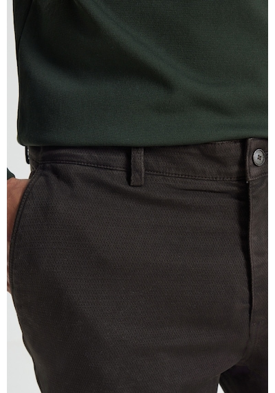 AC&Co / Altınyıldız Classics Erkek Kahverengı Slim Fit Dar Kesim Pamuklu Esnek Armürlü Yan Cep Pantolon Kahverengı Kahverengi