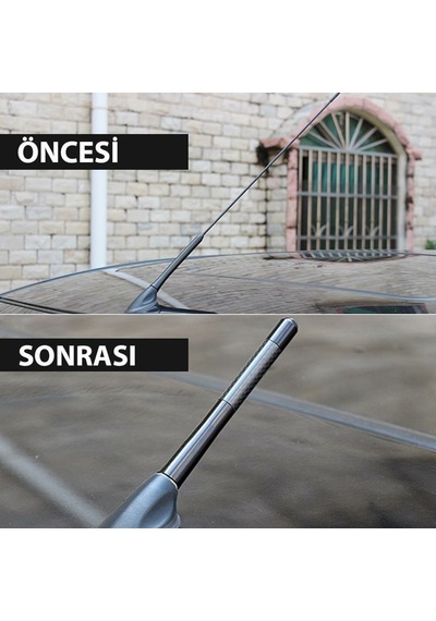 Goodpag Oto Araç Anten Karbon Anten Çubuğu Spor Kısa