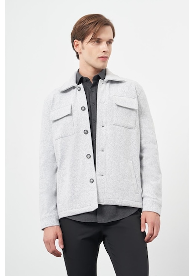 İmza Gri Örme Polo Yaka Jakarlı Desen Yırtmaçsız Astarsız Slim Fit Classic Mont 1007245161 Gri İmza Gri Örme Polo Yaka Jakarlı Desen Yırtmaçsız Astarsız Slim Fit Classic Mont 1007245161 Gri