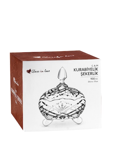 Glass In Love Cam Kurabiyelik / Şekerlik