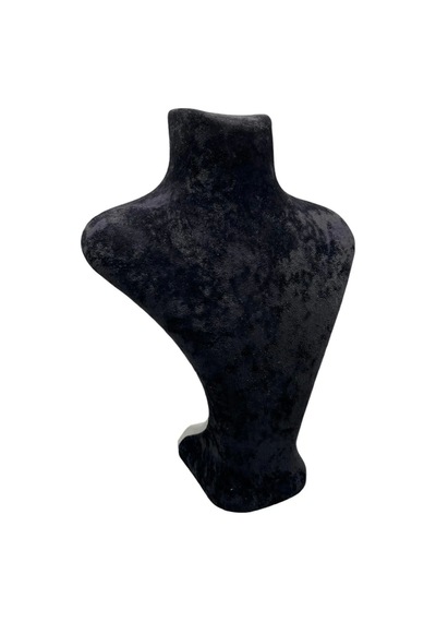 Yerli Üretim Londra Model Süet Kumaş Siyah Renk 28/ 22 Cm Kolye Sergileme Mankeni Çok Renkli