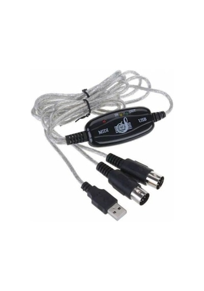 Usb Midi Kablo Usb 2 X 5 Pin Midi Kablo 5 Pin Midi Kablo Usb Çevirici
