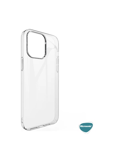 Microsonic Apple Uyumlu iPhone 13 Pro Max Kılıf Non Yellowing Crystal Clear Sararma Önleyici Kristal Şeffaf