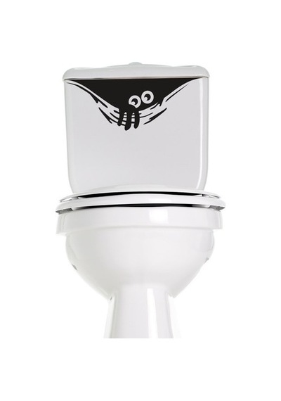 Wc Klozet için Komik Sticker Yapıştırma Model2